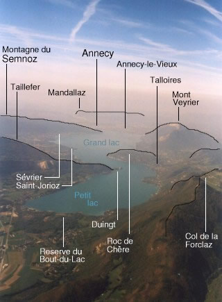 Lake Annecy and surrounding mountains