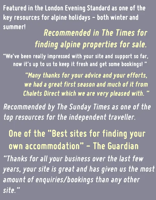 Happy chalet owners and testimonials